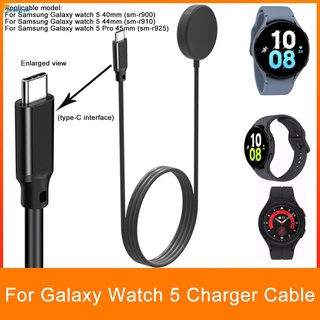 Fast Charger สำหรับ Samsung Galaxy สายชาร์จแม่เหล็ก40/44/45มม. สำหรับ Galaxy Watch 5 5 Pro นาฬิกาอะแดปเตอร์fore