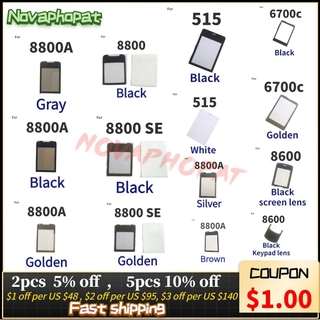 Novaphopat หน้าจอกระจก LCD สําหรับ Nokia 8800SE 8800 SE Sirocco 8800 Arte 8800a 8600 515 6700 6700C