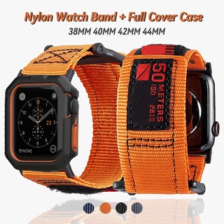 สายนาฬิกาข้อมือไนล่อน คุณภาพสูง สําหรับ Apple watch 41 45 40 44 มม. iwatch 7 5 6 se 2 3 38 มม. 42 มม.