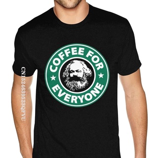 เสื้อยืดคอกลม พิมพ์ลาย Karl Marx Coffee ขนาดใหญ่ และสูง สไตล์วินเทจ ราคา สําหรับผู้ชายS-5XL