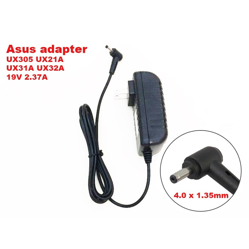 ASUS notebook charging UX305 UX21A UX31A UX32A power adapter 19V2.37A 4.0 x 1.35mm ชาร์จ อะแดปเตอร์ 