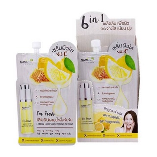 (ยกกล่อง/6ซอง) Nami Im Fresh Lemon Honey Whitening Serum 7ml นามิ แอม เฟรช เลม่อน ฮันนี่ ไวท์เทนนิ่ง เซรั่มมะนาว