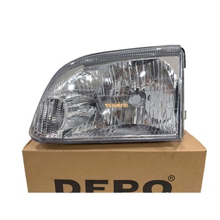 (Depo) ไฟหน้า TOYOTA HIACE YH184 YH127 1999 2000 รถตู้ หัวจรวด รุ่นตาเพชร