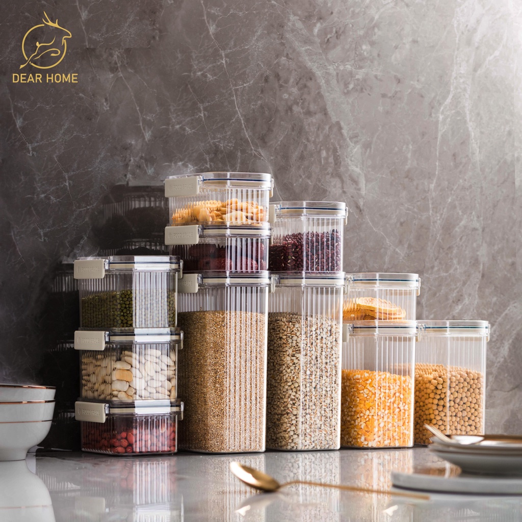 Dear Home โถปิดผนึก ขวดโหลสูญญากาศ  ขวดโหลพลาสติก โหลถนอมอาหาร