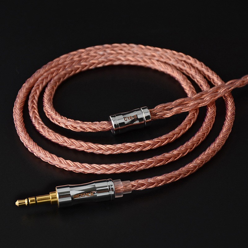 Nicehck C16-3 16 แกนสายทองแดงความบริสุทธิ์สูงหูฟังอัพเกรดสาย MMCX/2Pin/QDC/NX7 Pin