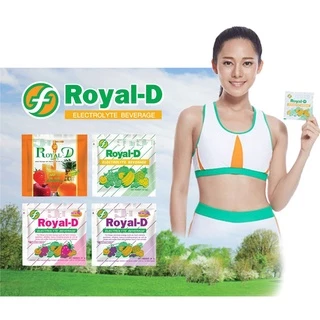 ROYAL-D รอแยล-ดี 25กรัม เครื่องดื่มเกลือแร่ รวม 4 รส บรรจุ 10 ซอง [1 กล่อง] FF 510X สำหรับผู้ที่เสียเหงื่อมาก