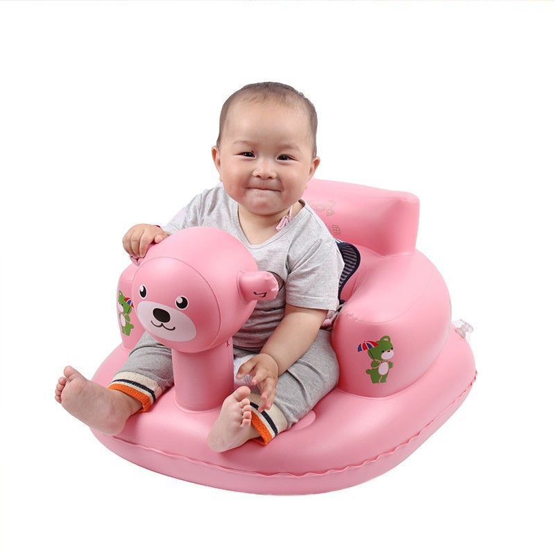 ที่นั่งเด็กทารกพองโซฟาเก้าอี้พองที่นั่งมัลติฟังก์ชั่ เก้าอี้เป่าลม โซฟาพอง ที่นั่งของเล่นเด็ก - รูปที่ 4