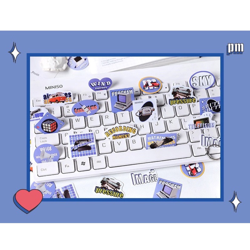 💥ล้างสต๊อก💥(289)สติกเกอร์เนื้อกระดาษรุ่น paper more 40 ชิ้น - รูปที่ 3