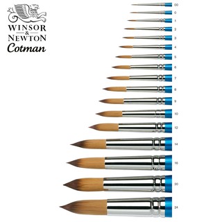 [Part 1/2 no.0000-9] Winsor &amp; newton cotman watercolour short handle round brush series 111