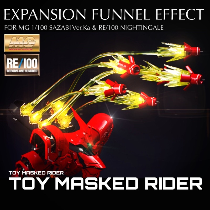 🔴🟡ชุดแต่ง Funnel Effect Set for MG 1/100 Sazabi ver Ka & RE/100 Nightning