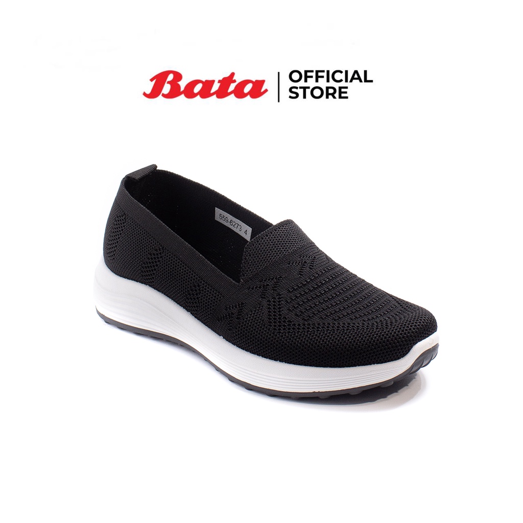 Bata บาจา รองเท้าสลิปออนแบบสวม ผ้าถัก knit นุ่ม สบาย กระชับเท้า สวมใส่ง่าย รองรับน้ำหนักเท้า สำหรับผ