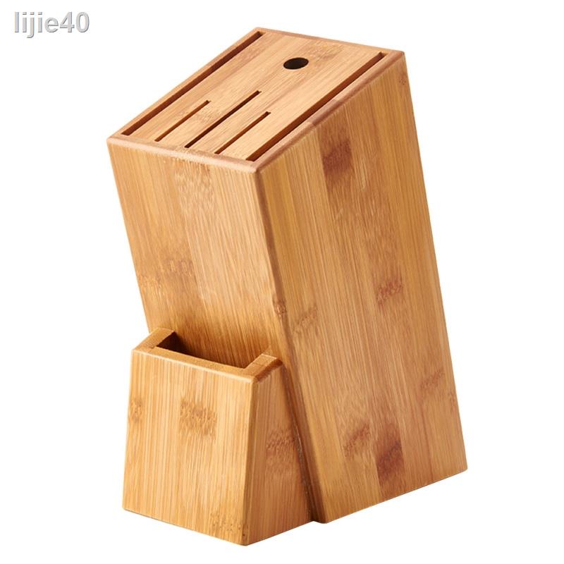 🔥 ส่วนลด 50%🔥 ∏Bamboo Knife Rack Holder Kitchen Storage Organization Rack Shelf Storage Knife Holder