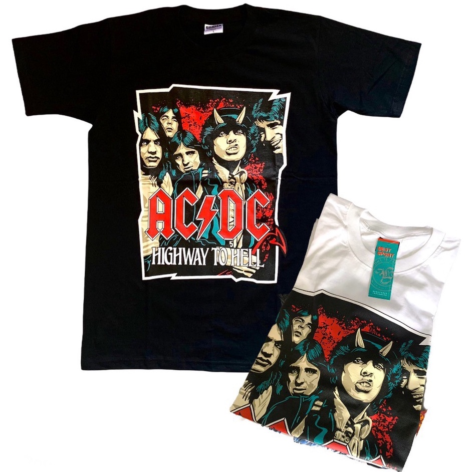 AC020 เสื้อยืดวงร็อค ACDC เอซีดีซี เสื้อวินเทจ