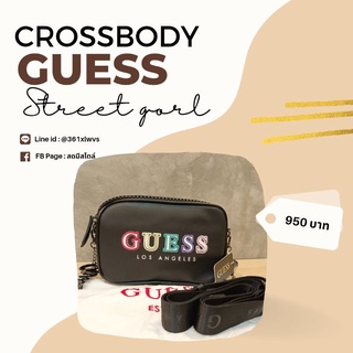 GUESS crossbody bag สีดำ