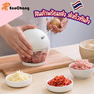 [🚀พร้อมส่ง]EcoChang เครื่องบดอาหาร สไตล์มินิมอล Grinder  เครื่องบดสับแบบมือดึง