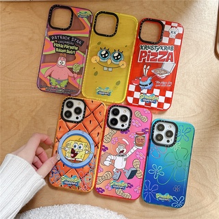 เคสโทรศัพท์มือถือแบบนิ่ม TPU กันกระแทก ลายการ์ตูนสพันจ์บ็อบ สําหรับ iPhone 15 14 Pro Max 12 11 Pro Max 11 7 8 Plus XR 13 Pro Max 14 Plus