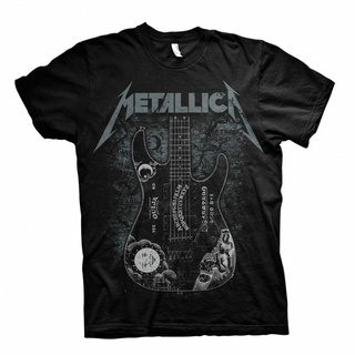 เสื้อยืดแขนสั้น พิมพ์ลาย Kirk Hammett Ouija Guitar Rock Metal Band สําหรับผู้ชายสามารถปรับแต่งได้