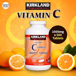 kirkland Vitamin C อาหารเสริมพื่อสุขภาพ วิตามินซี 1000 มก. x 500t