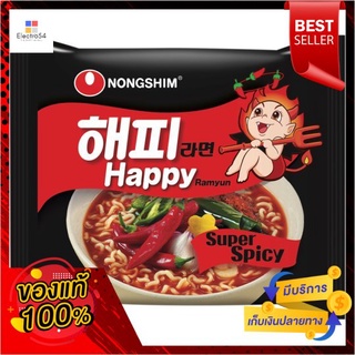 นงชิม แฮปปี้ซุปเปอร์สไปซี่เฟลเวอร์106ก.NONGSHIM HAPPY SUPER SPICY FLAVOR 106G