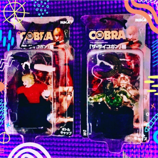 Runa Space Adventure Cobra Bottle Cap Figure  COBRA & CRYSTAL BOY