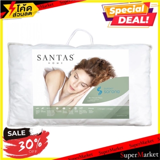 หมอนหนุน SANTAS SORONA FIRM SUPPORT 19X29 นิ้ว สีขาว หมอนหนุน DUPONT SORONA PILLOW SANTAS SORONA FIRM SUPPORT 19X29” WHI