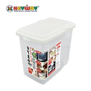 กล่องใส่ข้าวสาร มีล้อ ( 10 L ) Rice Storage Can with Wheel : D-5716