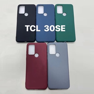 เคสโทรศัพท์มือถือแบบนิ่ม ผิวด้าน บางมาก สีพื้น เรียบง่าย สําหรับ TCL 30 SE 30SE