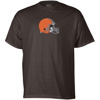 ผ้าฝ้าย 100%100%cotton เสื้อยืดผู้ชาย NFL Cleveland Browns Logo Premier Tee Shirt Mens men เสื้อ ยืด ผู้ชาย คอกลม โอเวอ