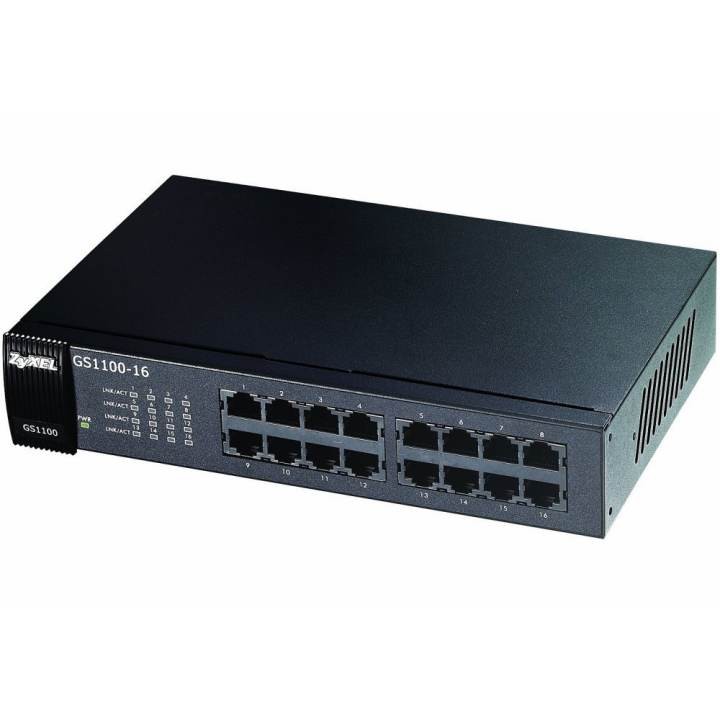 ZyXEL 16-Port GbE Unmanaged Switch รุ่น GS1100-16