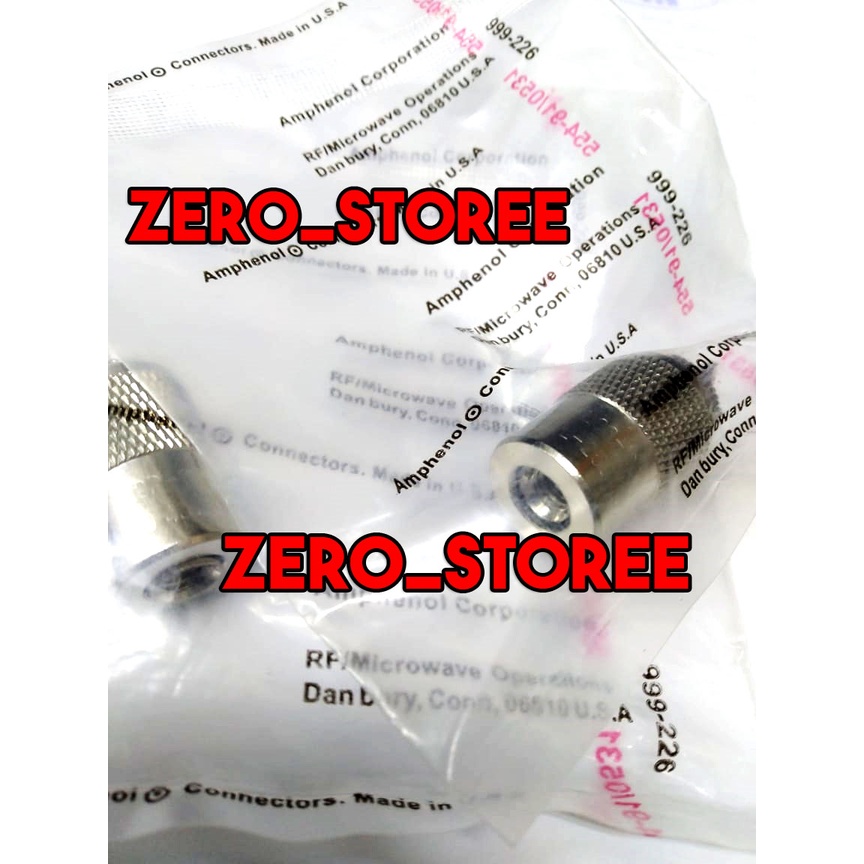 Amphenol RG58 PL ขั้วต่อชาย PL ชาย Amphenol RG-58 Twist ON UHF ชาย PL259 RG 58 สาย Amphenol