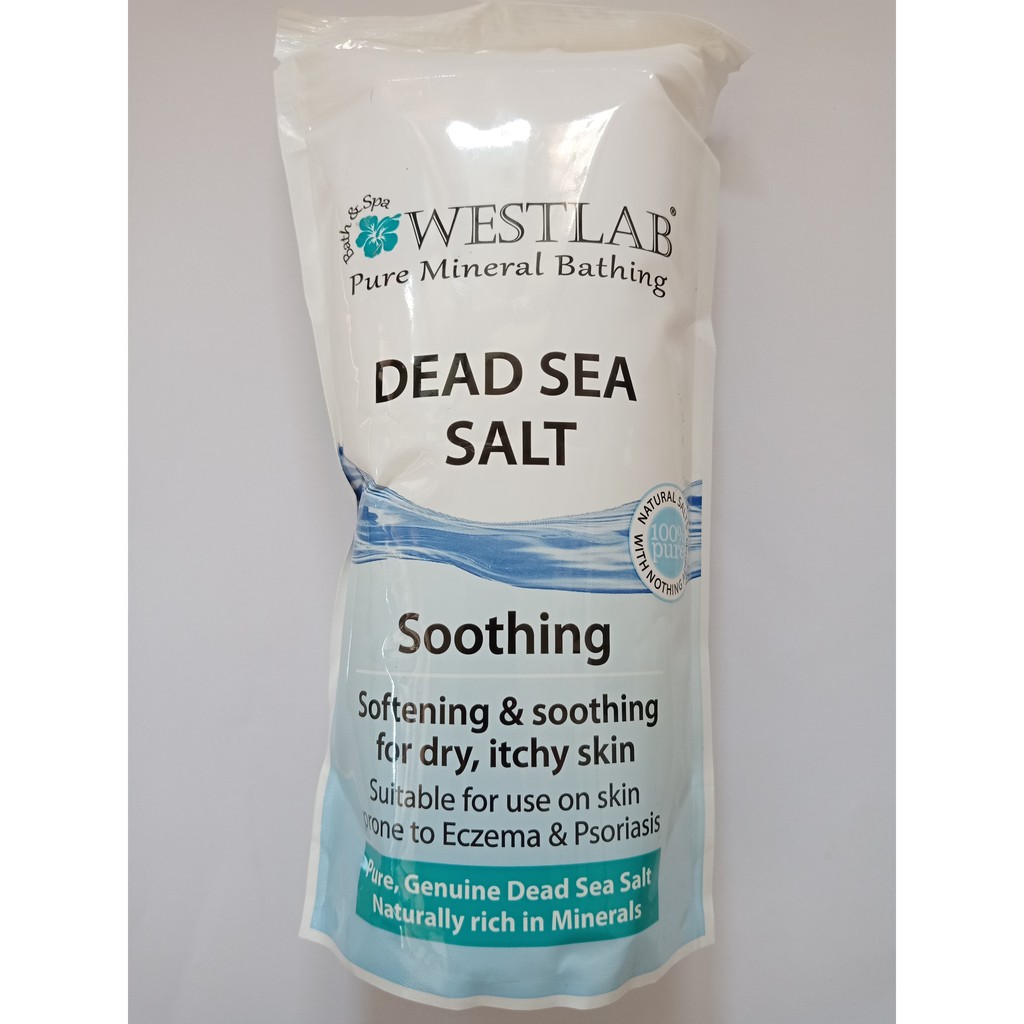 Westlab Dead Sea Salt 500g เกลือทะเลสาบเดดซีขัดผิว500กรัม
