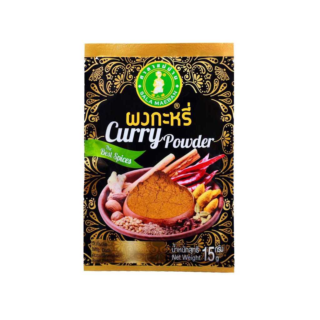 ผงกะหรี่ เครื่องเทศ ตราศาลาแม่บ้าน Curry Powder 15 g ราคา ถูกที่สุด ดีลบีเคเค แกลเลอรีภาพที่ 2