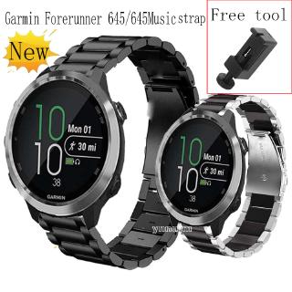 garmin forerunner 645 just สายคล้องข้อมือสแตนเลสโลหะ 645 music