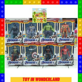 ็Marvel Hero อกมีไฟเซท 8 ตัว ใส่กล่อง ขายยกเซ๊ท 8 ตัว พร้อมส่งในไทย Toy in wonderland