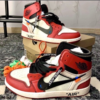 Nike Air Jordan 1 x Off-White Retro High Chicago AA3834 101 ปี 2017 Pre-Order ไนกี้ของแท้100% ออฟไวท์แท้ พิเศษ3สีครบ