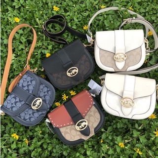 Outlet ของแท้ 🎀 coach C3738 กระเป๋าสะพายไหล่สายหนังวัวสะพายข้างสำหรับผู้หญิง