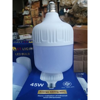 ขายส่ง ยกลัง 50ดวง หลอดไฟจัมโบ้ LED ขนาด 45W แสงสีขาว ตราช้าง