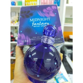 น้ำหอม 100ml กล่องซีล Britney Spears Midnight Fantasy for women กลิ่นหอมหวานของพลัมสุกฉ่ำและอมเปรี้ยวเล็กๆจากเชอรี่