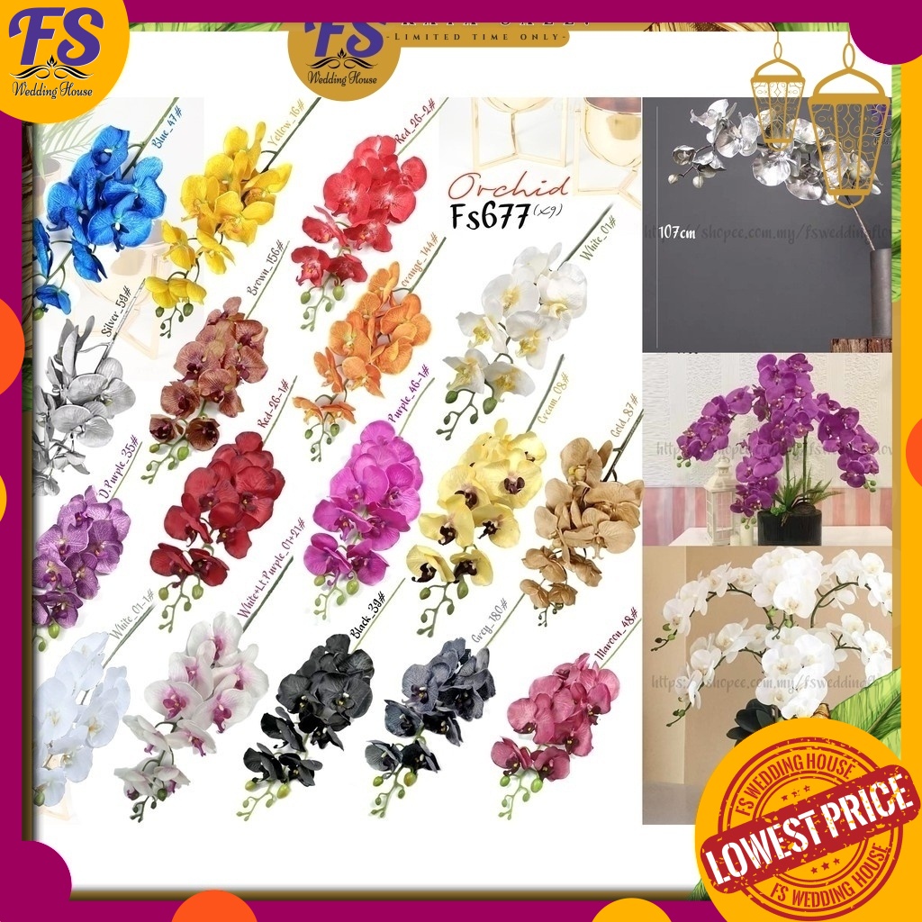 Orkid Viral/Orkid Hantaran Orkid/Bunga Hantaran/ตกแต่งบ้าน/ดอกไม้ประดิษฐ์ / FS677