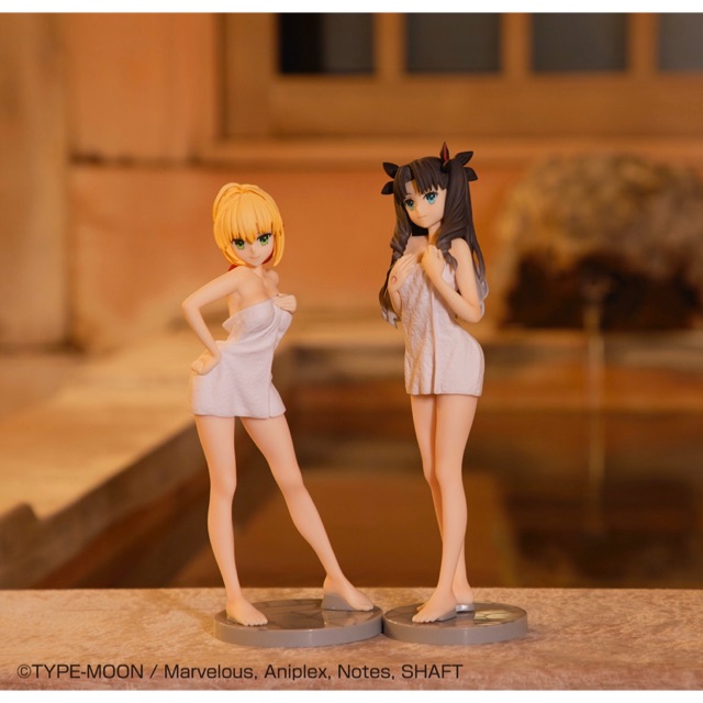 Figure แท้ (japan) Fate/Extra - Nero Claudius & Tohsaka Rin EXTRA - Ichiban Kuji - Bath ver. (Bandai