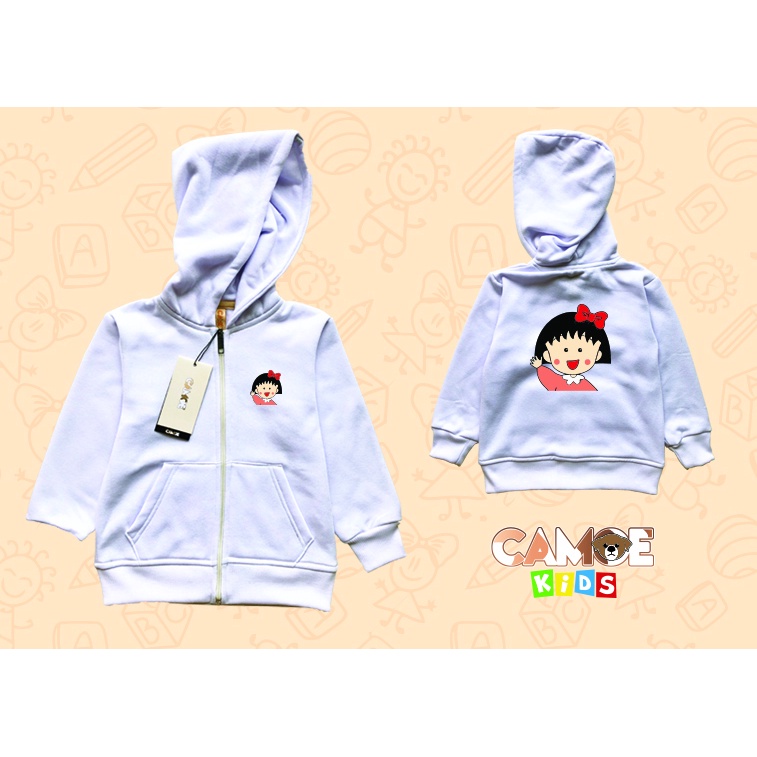 Chibi Maruko chan Kids Zipper Hoodie