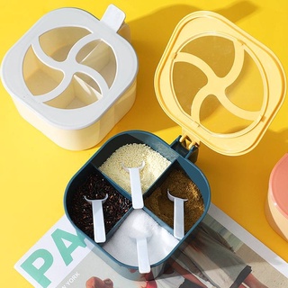 กล่องเครื่องปรุง 4ช่อง ที่ใส่เครื่องปรุง Kitchen Storage Box  🍱