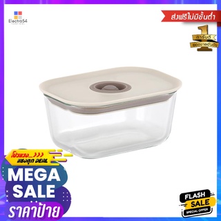 กล่องอาหารแก้ว NEOFLAM FIKA CLIK 0.8 ลิตร สีครีมGLASS FOOD CONTAINER NEOFLAM FIKA CLIK 0.8L CREAM