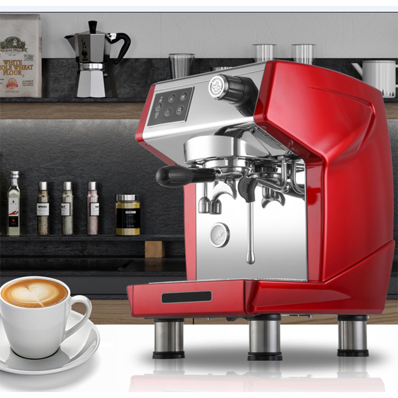 เครื่องชงกาแฟเอสเปรสโซ อิตาเลี่ยน เครื่องชงกาแฟกึ่งอัตโนมัติ 1 หัวกรุ๊ป 2700W. เป็นเครื่องชงตัวเล็ก ชงได้ตีฟองนมได้