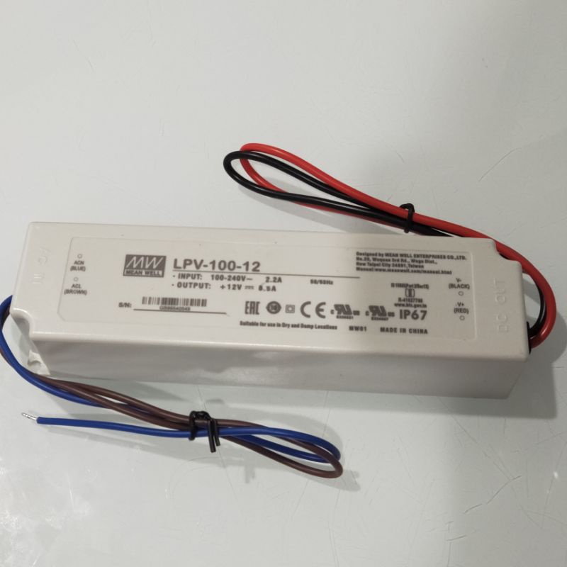 พาวเวอร์ซัพพลาย MEAN WELL LPV-100-12/LPV-100-24