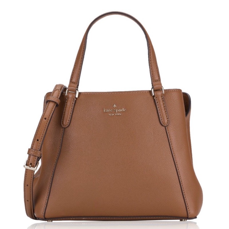 กระเป๋า kate space หนังวัวแท้สีน้ำตาล รุ่นยอดนิยม หนังนิ่ม