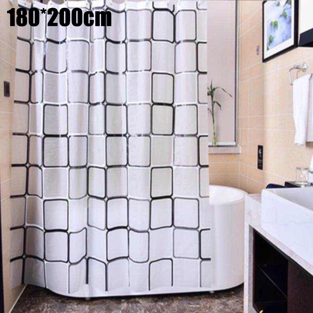 แนะนำ ผ้าม่าน ผ้าม่านกั้นน้ำ ขนาด180*200 Cm ม่านพลาสติก Peva ม่านห้องน้ำ มี 7 ลาย ราคาพิเศษ มีเก็บเงินปลายทาง