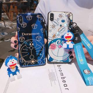 เคสโทรศัพท์พิมพ์ลายการ์ตูนโดราเอมอนน่ารักสําหรับ samsung j 7 j 2 prime j 7 pro j 4 plus a 30 a 20 a 50 a 70 a 10 a 7 2018