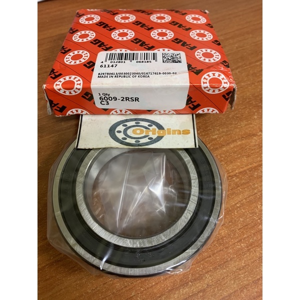 แบริ่ง 6009 2RS C3 FAG ORIGINAL 6009LLU 6009DDU