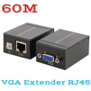 VGA extender 60m to RJ45 ต่อผ่านสายlan